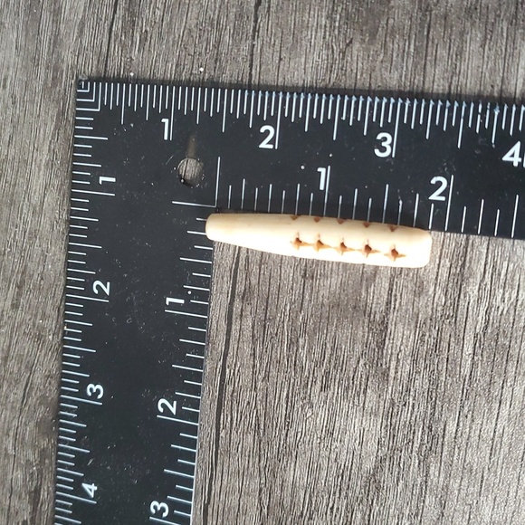 Stunning Carved Flute Shaped Bead Antique Estate P315 - Picture 4 of 4